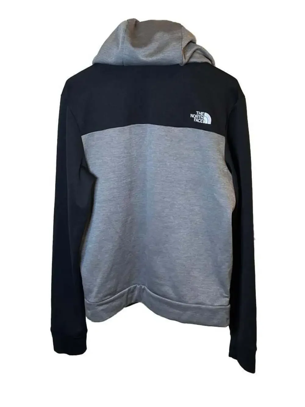 The North Face Mens Small Mountain Athletics 1/4 Zip Hoodie Grey/Black